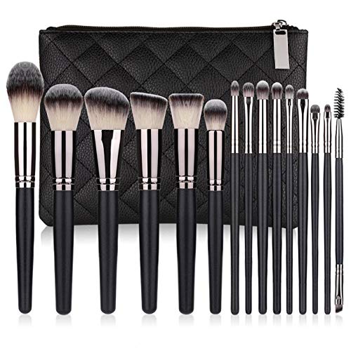 Pinceaux de maquillage poudre et fond de teint pour estompage parfait