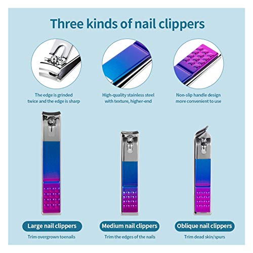 Ciseaux à ongles pliants en acier inoxydable durable pour manucure - 4