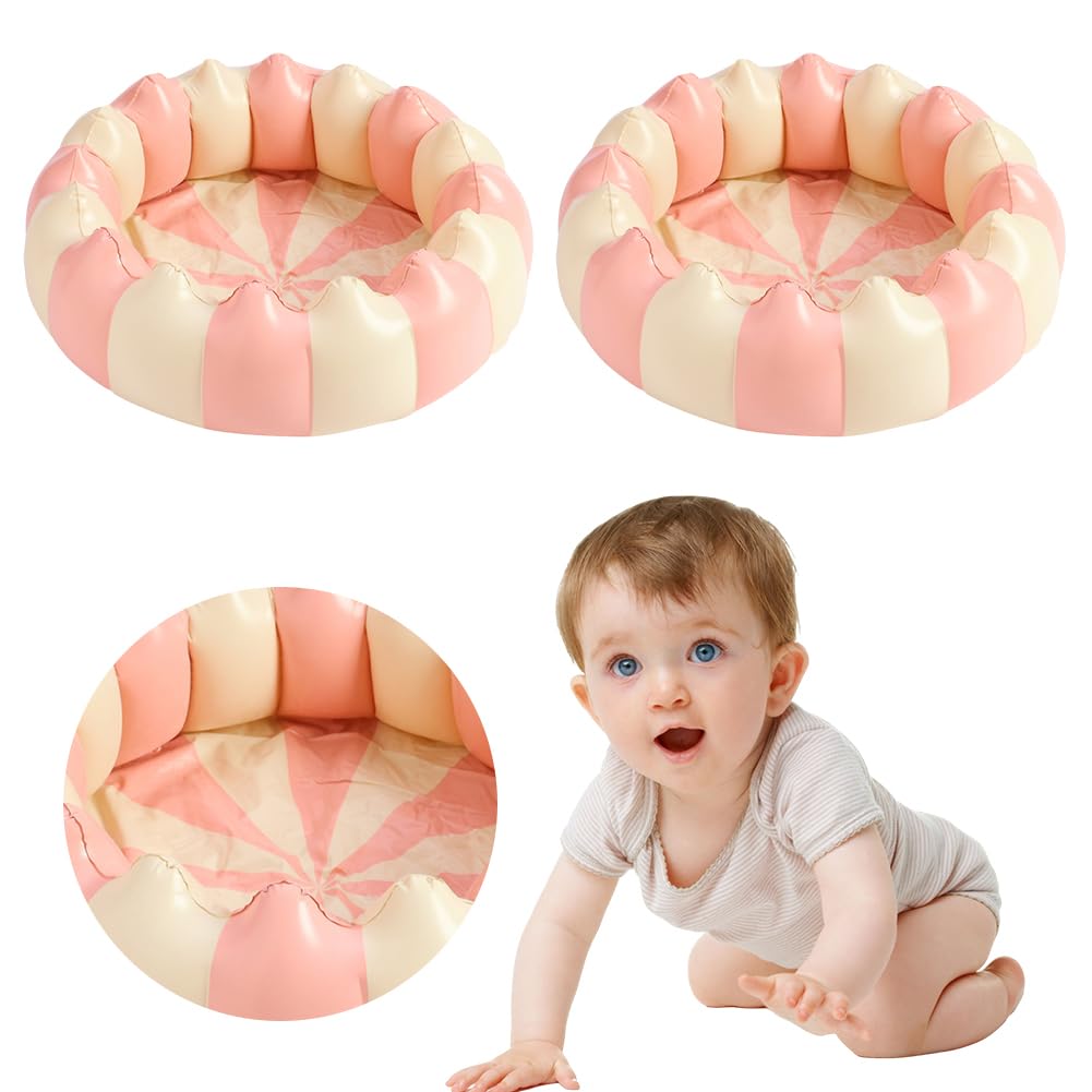 AVZYARDY Inflatable Baby Paddling Pool Anti-Slip Round Swim Pool Fun Outdoor Toys for Girls And Boys Portable PVC Bathtub for Indoor Outdoor Garden or Backyard Use