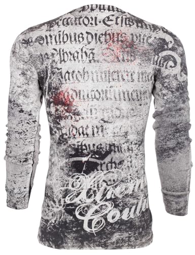 Xtreme Couture by Affliction Mens' Long Sleeve Thermal Shirt Toothache3