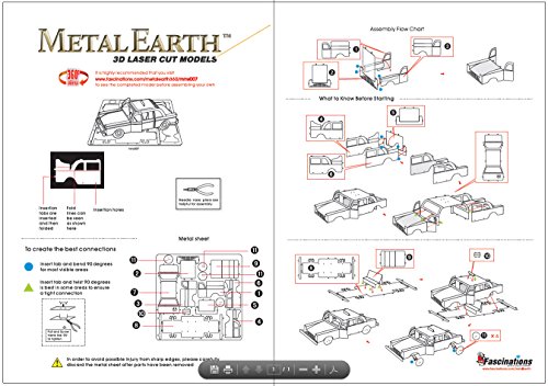 Fascinations Metal Earth Checker Cab 3D Metal Model Kit #TOP4
