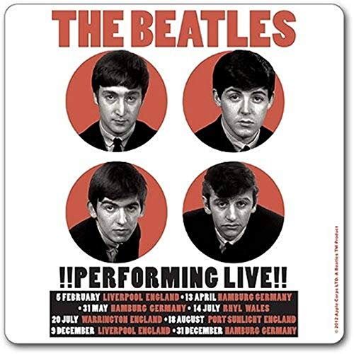 The Beatles Performing Live Single Drinks Coaster Gift Band Album Fan Official