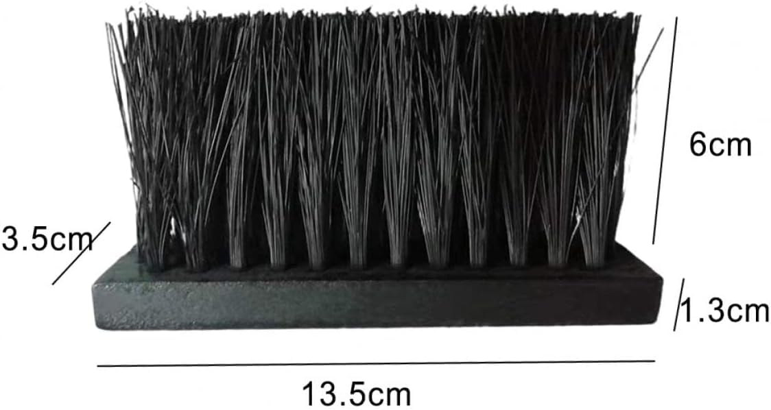 Brosses de Cheminée Tête de Brosse de Remplacement Pack de Recharge Manche en Bois (2PCS)