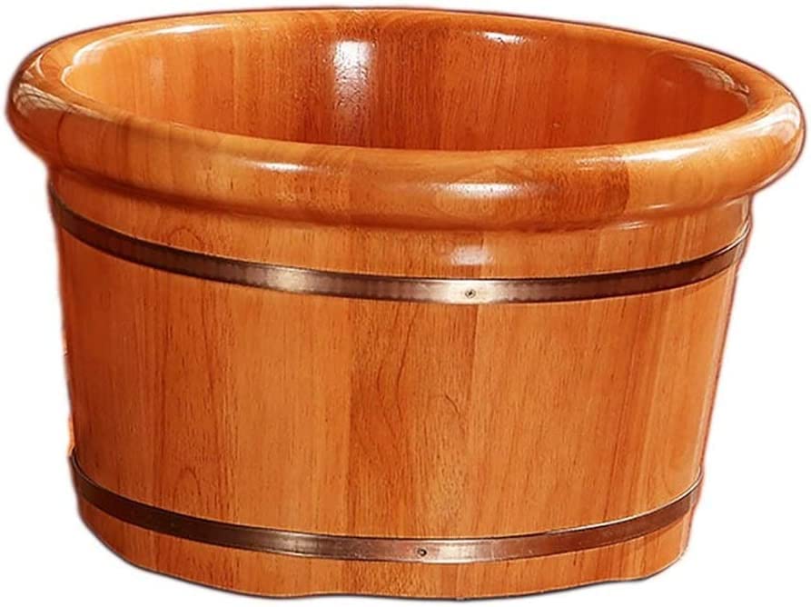 Baño de pies de madera sólida de roble 42 x 35 cm