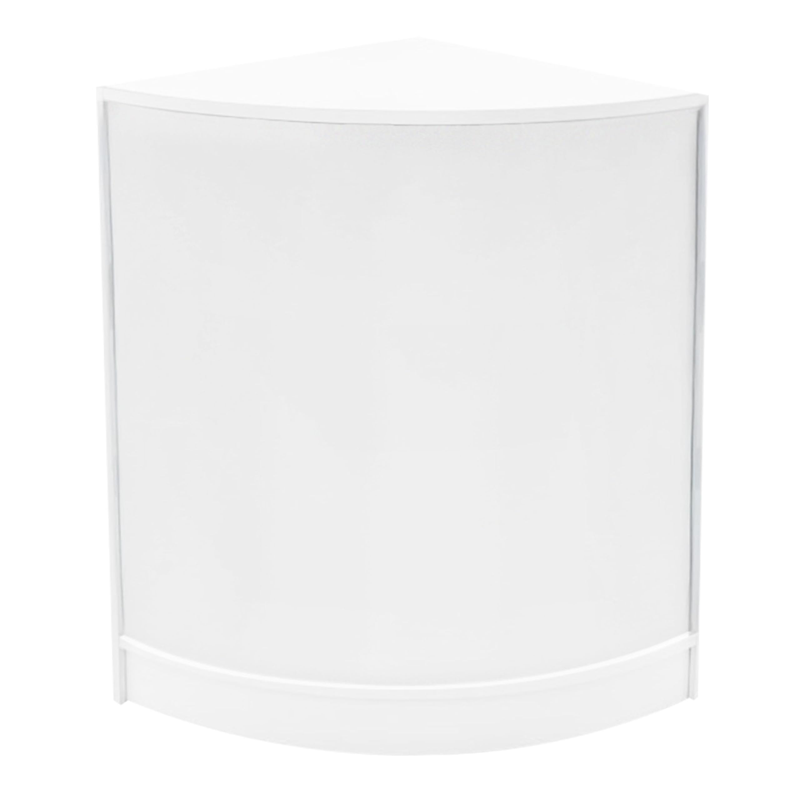 Set Banconi Negozio Bianco con LED Luna – Vetrina B1200, CM60 Angolare, TB60 con Serratura e Ripiani – Espositori in Vetro Temperato per Negozi, Gioielli, Abbigliamento, Cassa, Illuminazione