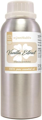 Extracto de vainilla – Botella de aluminio de 8 fl oz (8.0 fl oz) con tapón – Aceite esencial 100% puro – GreenHealth