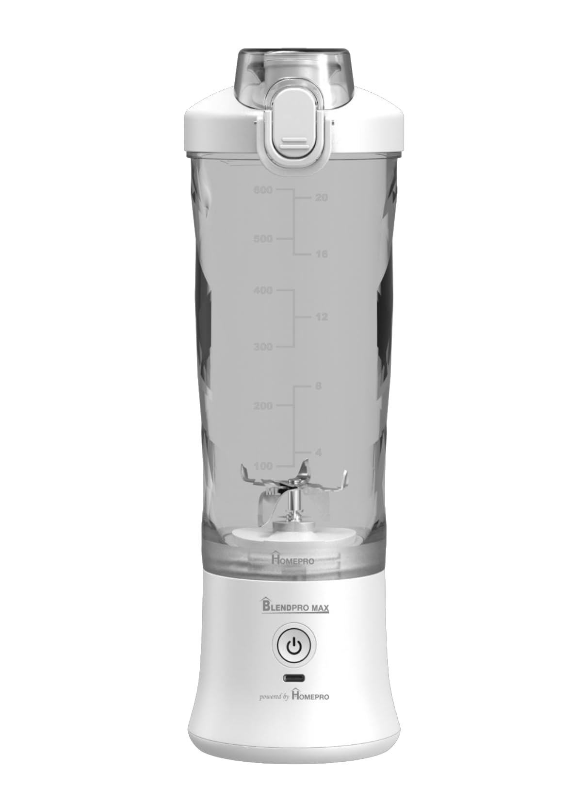 Home Pro Blendpro Max 6 Blades Portable Blender, White 5524