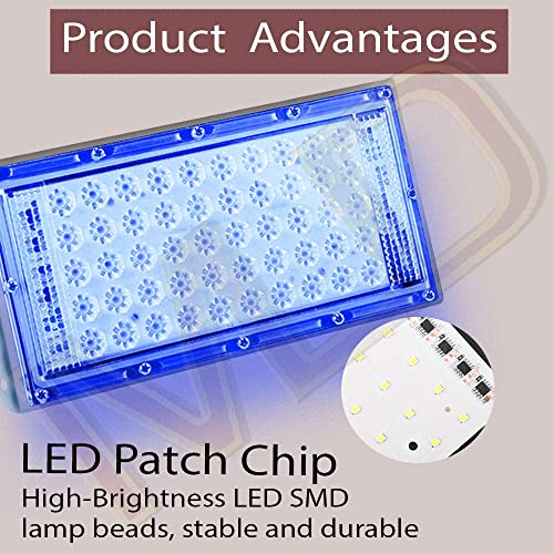 Image of MLD 20W Led Flood Light AC 220V Waterproof Brick focus Flood lights for indoor outdoor Lights | Blue | 20 Watt | Pack Of 10