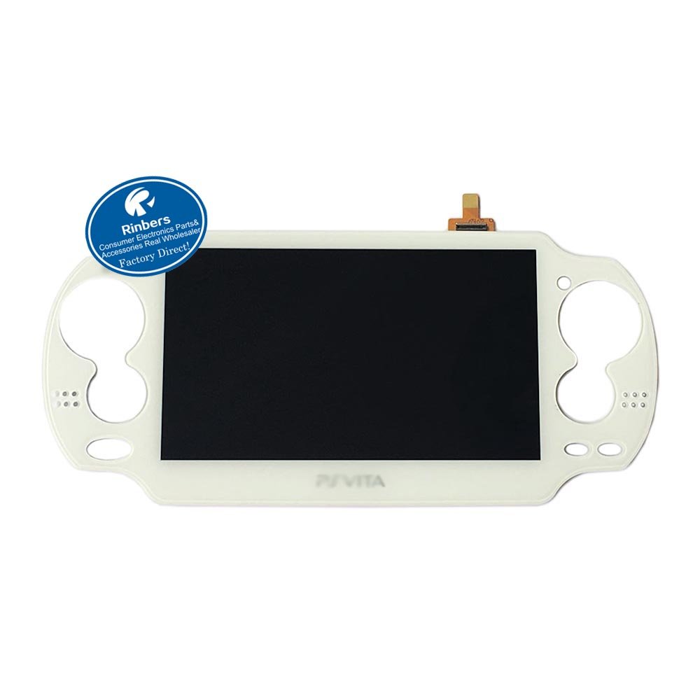 Rinbers WHITE LCD Screen Display with Touch Panel Digitizer Assembly Replacement for Playstation PS Vita PSV 1000 1001 PCH-1001 PCH-1101