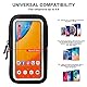 Handgelenktasche Laufarmband Handy Sportarmband Unterarm-Band Armbinde Cycling Unterarm Band für iPhone 15/14/13/12/11 Pro Max mit Schlüssel und Kopfhörerhalter für Reiten,Radfahren,Joggen 6,9