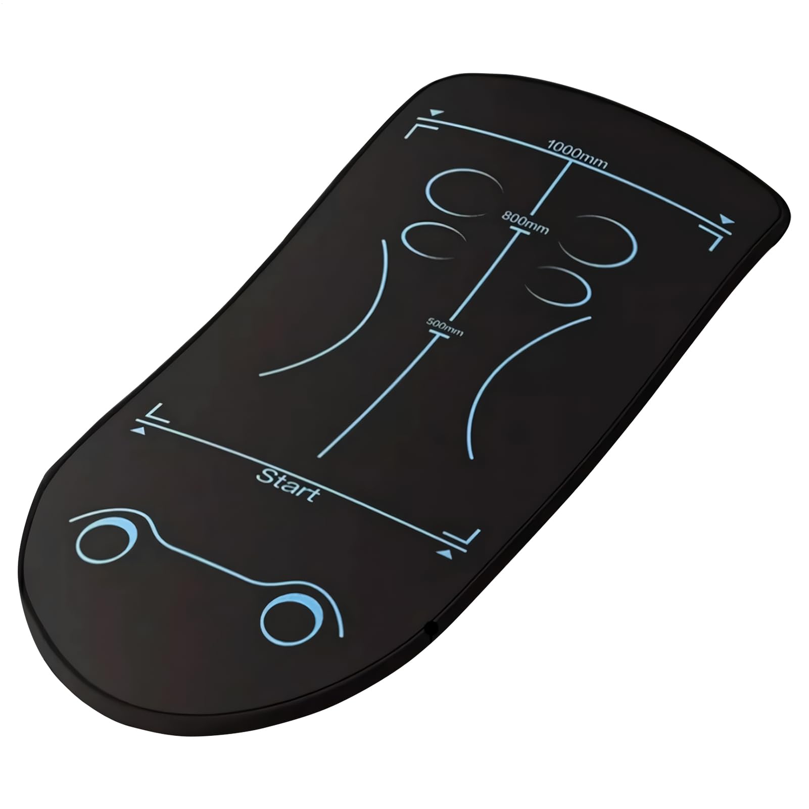 Alfombrilla para Ejercicios con Rueda Abdominal Plegable Antideslizante | Esterilla de Fitness para Pilates, Ejercicios Entrenamiento de Yoga y Fitness con Rueda Abdominal
