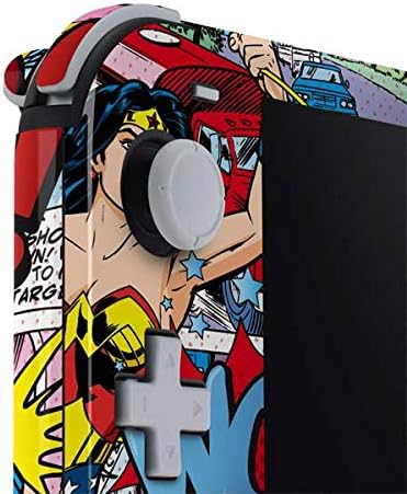 Skinit Decal Gaming Skin Compatible with Nintendo Switch Lite - Officially Licensed DC Comics Wonder Woman Comic Blast Design