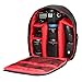 Docooler Kamerarucksack, wasserdichte Atmungsaktive Kamera Rucksäcke DSLR Digitalkamera Digital Rucksack für Canon Nikon Sony SLR Spiegelreflexkamera(Rot)