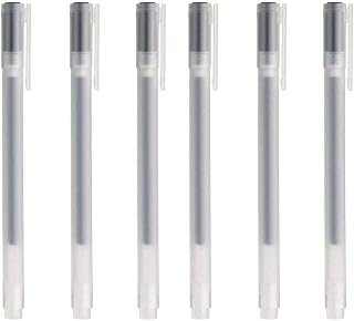 MUJI 0.5 mm Gel Ink Pen Set – Black (Pack of 6)