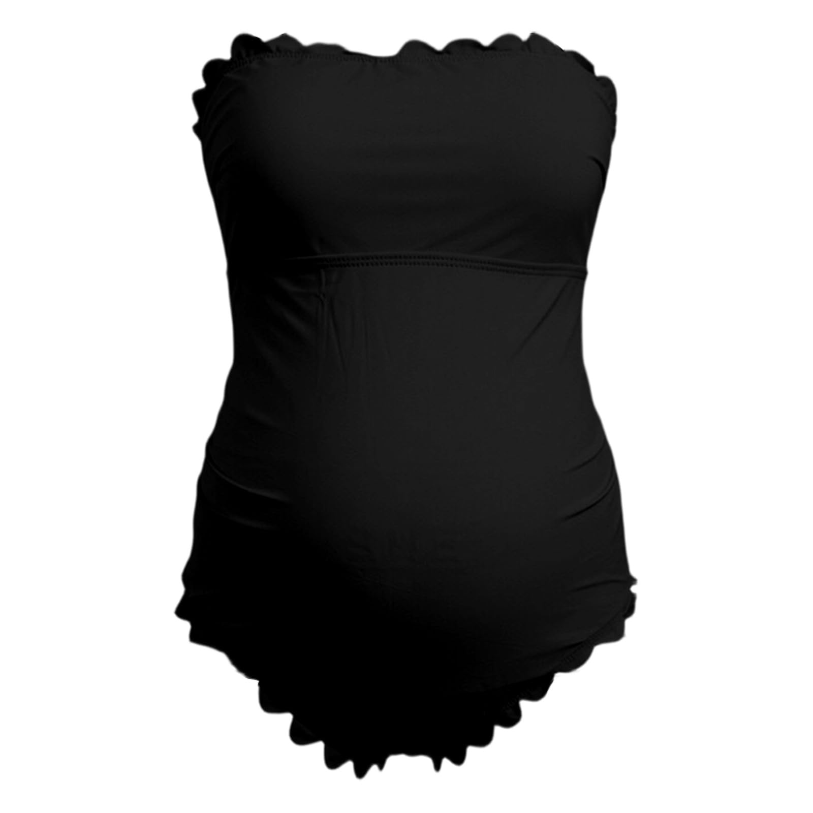 Generisch Maillot de bain de grossesse avec fermeture arrière réglable, motif floral discret pour les visites à la plage et les séjours à la piscine pendant toute la période de grossesse