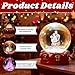 Custom Christmas Snow Globe with Photo & Name – Personalized 3D Crystal Ball with Light Base, Engraved Picture Keepsake for Family, Kids, Mom, Dad, Couples, Pets, Xmas Gifts (Christmas Series 01)