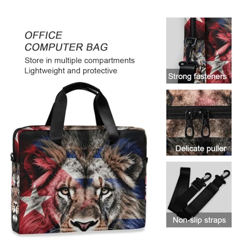 Funda para Laptop 15.6" con Asa y Correa Roja Blanca Azul miniatura 6