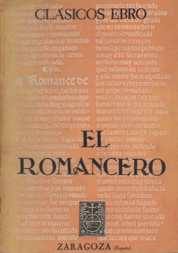 El romancero y otra poesia de tipo tradicional