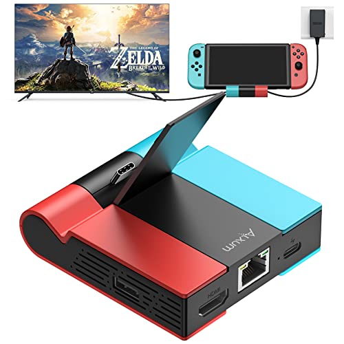 Switch ドック youtube対応 lanポート付き ミニドック