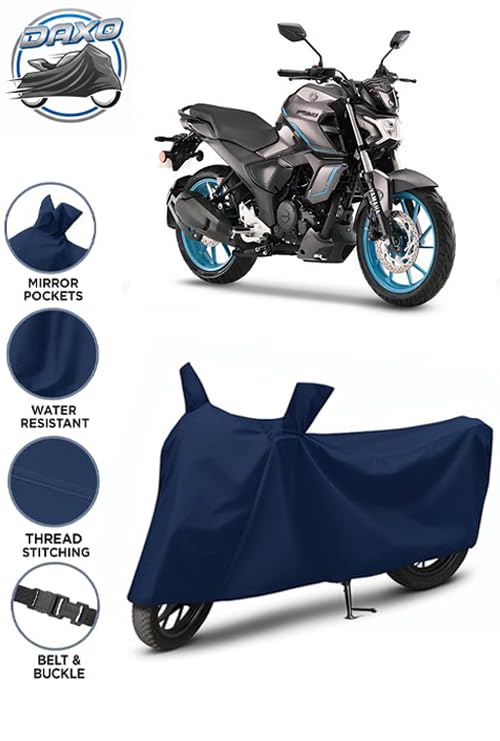 Image of Waterproof Bike Cover for Yamaha FZ FI | All Weather Protection from Rain, Dust, UV Rays & Scratches with Mirror Pockets & Buckle Belt | FZ FI Bike Cover
