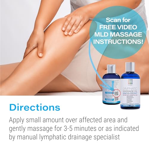 image for Bruizex Lymphatic Drainage Massage Oil with Arnica Oil & Coconut for P