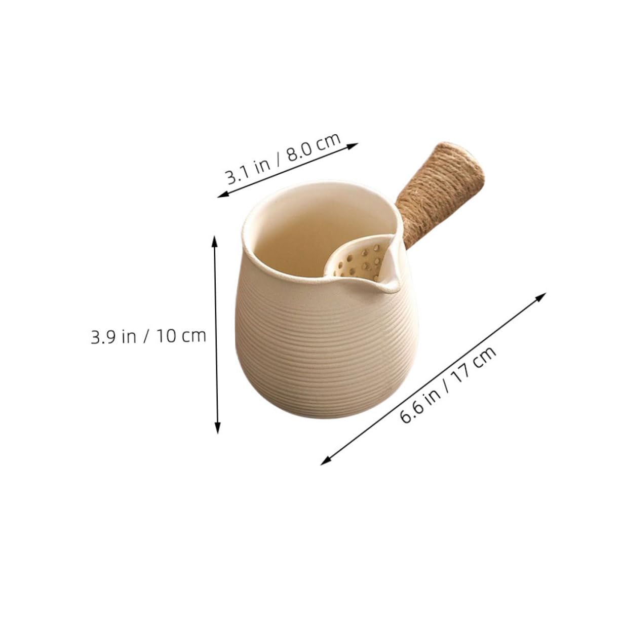 SOLUSTRE Camping Clay Teapot with Filter Chinese Style Kettle for Home Outdoor Use Elegant Design for Tea Lovers Easy to Clean Resistant