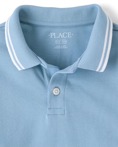 Image of The Children's Place Boys' Uniform Short Sleeve Pique Polo