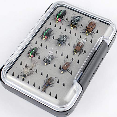 YAZHIDA Realistic Flies Fly Fishing Flies kit - Handmade Dry/Wet/Fly Fishing Lures (bass Flies for Fly Fishing) - Thumbnail 3