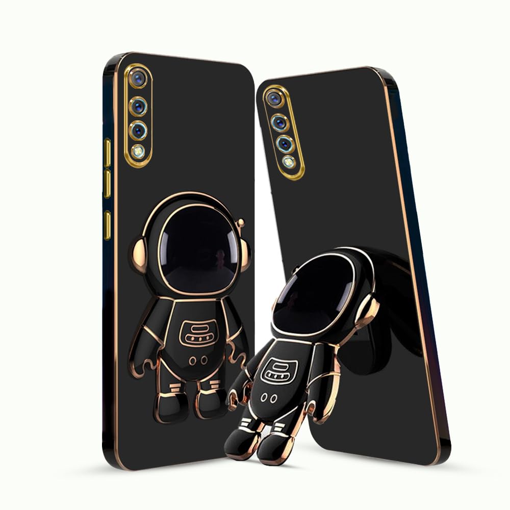 KARWAN®️ 6D Astronaut with Folding Stand Back Cover Case Compatible for Vivo S1 | Slim electroplated case | Stand case | Soft TPU | Space Astro Theme | Camera Protection-Black (B0C7L9NYTH) Amazon Price History, Amazon Price Tracker