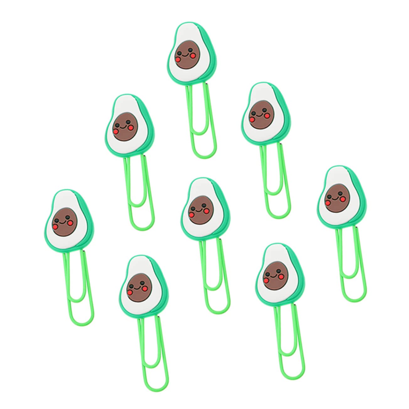 MAGICLULU 40pezzi Graffette Clip Per Documenti Decorative Per Scuola e Casa Graffette Creative Avocado