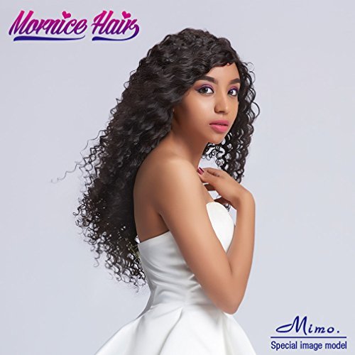 Brazilian Virgin Hair Deep Wave,Mornice Hair 10A Bundle 24inch Unprocessed Human Hair Extensions Natural Color