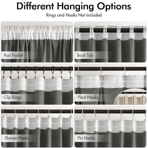 Image of MIULEE Cream Beige Velvet Pinch Pleat Blackout Curtains W52 X L96 Inches