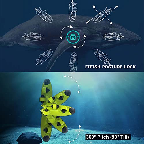 Qysea Fifish V6 Remote Control Underwater Drone With 4K Uhd Waterproof Camera, Fishing Drone With Vr Head Tracking, Rov Robot Dive To 330Ft, Omni-Directional Movement #TOP5