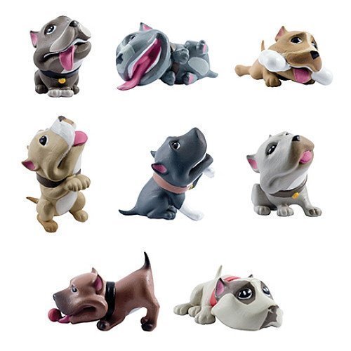 Homies Bullyz Collectible Pit Bull Figures ~ 3D Figurines Set of 8