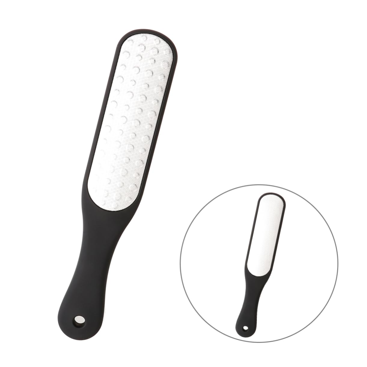 FRCOLOR 3piezas Raspador De Pies De Acero Inoxidable Herramienta Pedicure Paraiminar Piel Agrietada y Durezas Para Cuidado De Pies Casa Negro