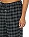 Amazon Essentials Men's Breathable Flannel Pajama Pant (Available in Big & Tall), Black Grey Buffalo Plaid, Medium