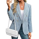 Rehaussez votre garde-robe avec ce blazer polyvalent pour femme. Son design moderne ouvert sur le devant et son col à revers classique lui confèrent une allure élégante, en faisant l'un des blazers les plus chics pour un look casual chic. Parfait comme veste de tailleur pour le bureau ou avec un jean pour une sortie décontractée.