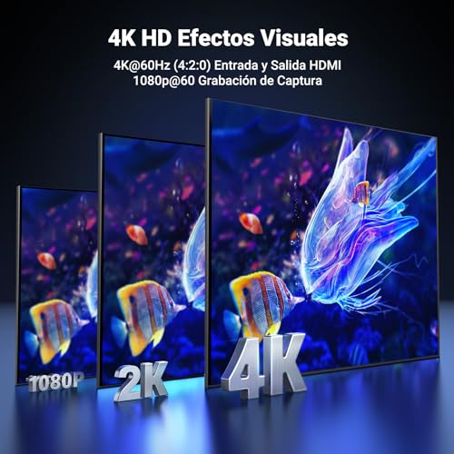 UGREEN Capturadora Vídeo HDMI USB C 1080P 60FPS Streaming 4K Grabación en Bucle Compatible con Switch PS5 PS4 Xbox TV Stick DSLR MacBook iPad Pro PC Teléfono - imagen 2