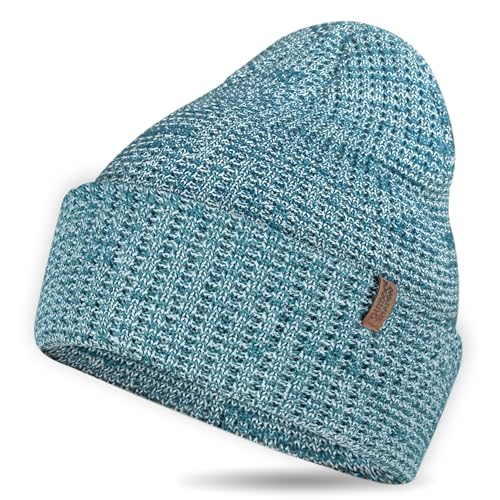 Bonnet mérinos mélangé thermo-isolant et doux pour protection hivernale homme et femme