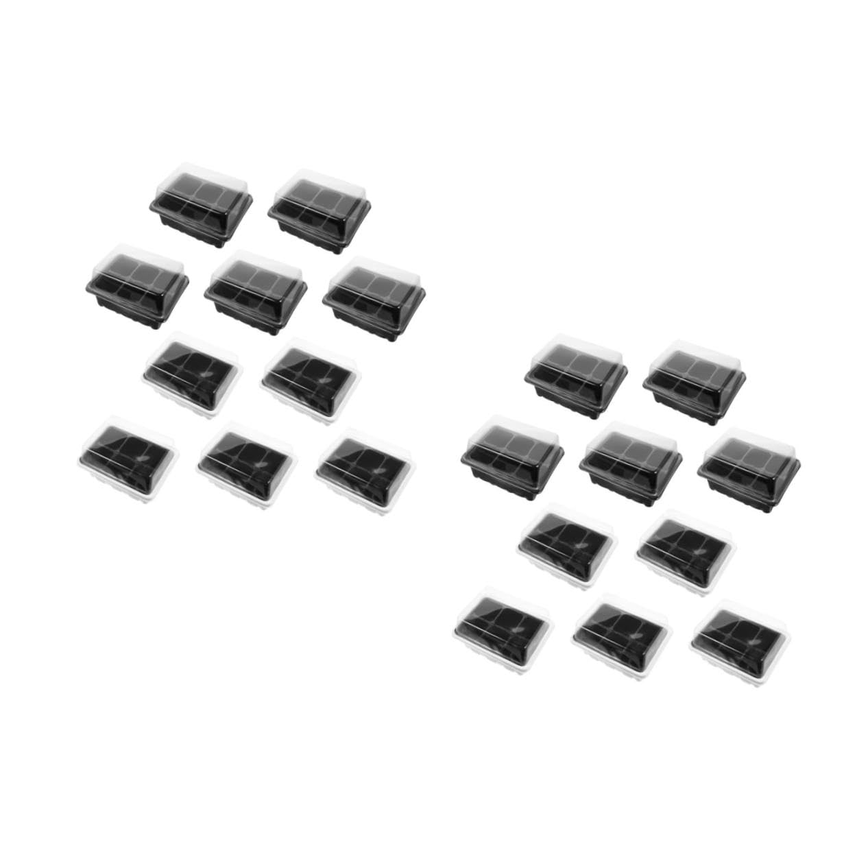 Mipcase 20 Set Vassoi per Semina con Trasparente Kit Propagazione per Giardinaggio per Piante e Verdure Vassoi per Aria e Ottimale