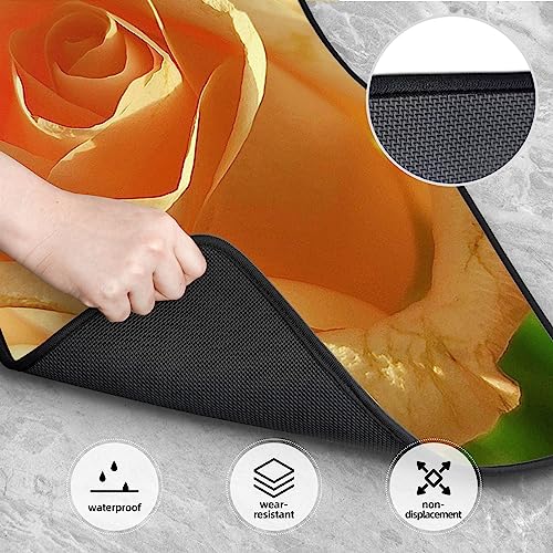 Tapis de sol de voiture avec motif floral rose contre les taches et glissements en camion ou auto