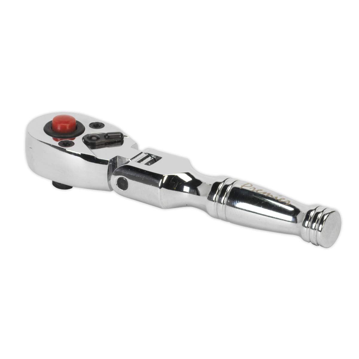 Sealey Ratchet Wrench Flexi-Head Stubby 1/4""Sq Drive AK660SF