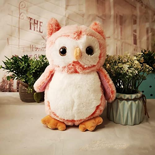 Image of Tickles Heather Owl Soft Stuffed Plush Animal Toy for Girls & Boys Kids Children Birthday Gifts (Color: Pink Size: 25 cm)