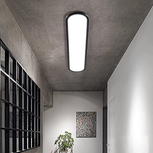 Plafonnier LED ovale variable 3000K-6500K avec télécommande pour bureau