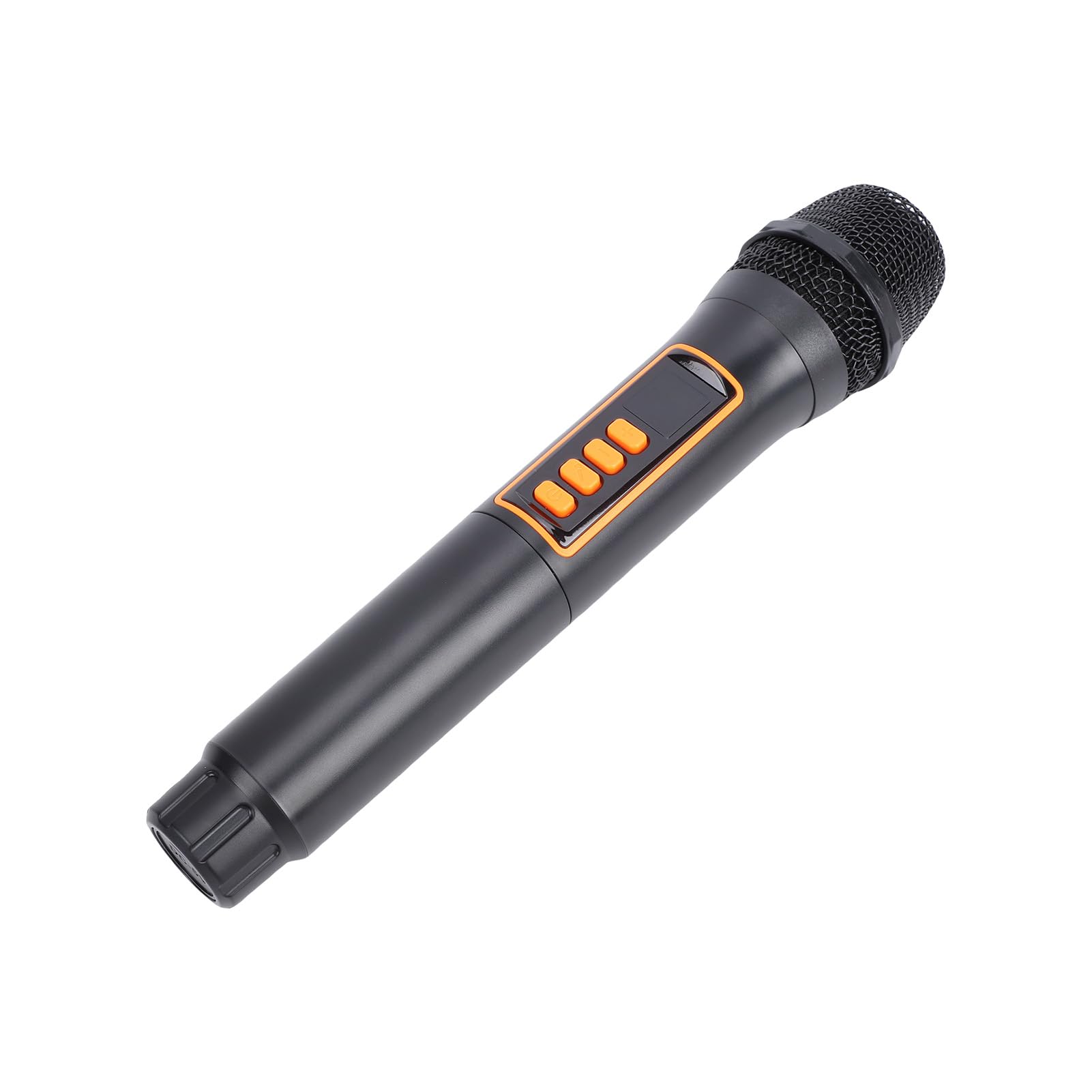 Alomejor Microfono Wireless 2.4G con Ricevitore Ricaricabile, Cardioide Palmare con Interfaccia Audio 6,35mm per Karaoke Festa Palco (1 a 1)