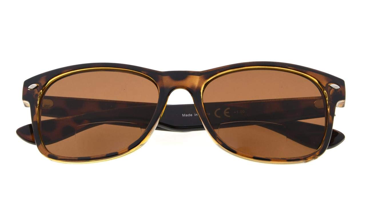 Eyekepper Classic Bifocal Sunshine Readers Bifocal Sunglasses Brown +1.50, 093 Brown Lens