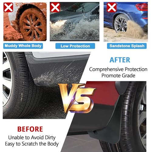 Image of 2025 RAV4 Mud Flaps Splash Guards for 2025 Toyota RAV4 Accessories No Drilling /Tape Mudflaps Wheel Liner Fenders Compatible with 2019-2023 2024 2025 Toyota RAV4 Hybrid LE /XLE /Limited /XLE Premium