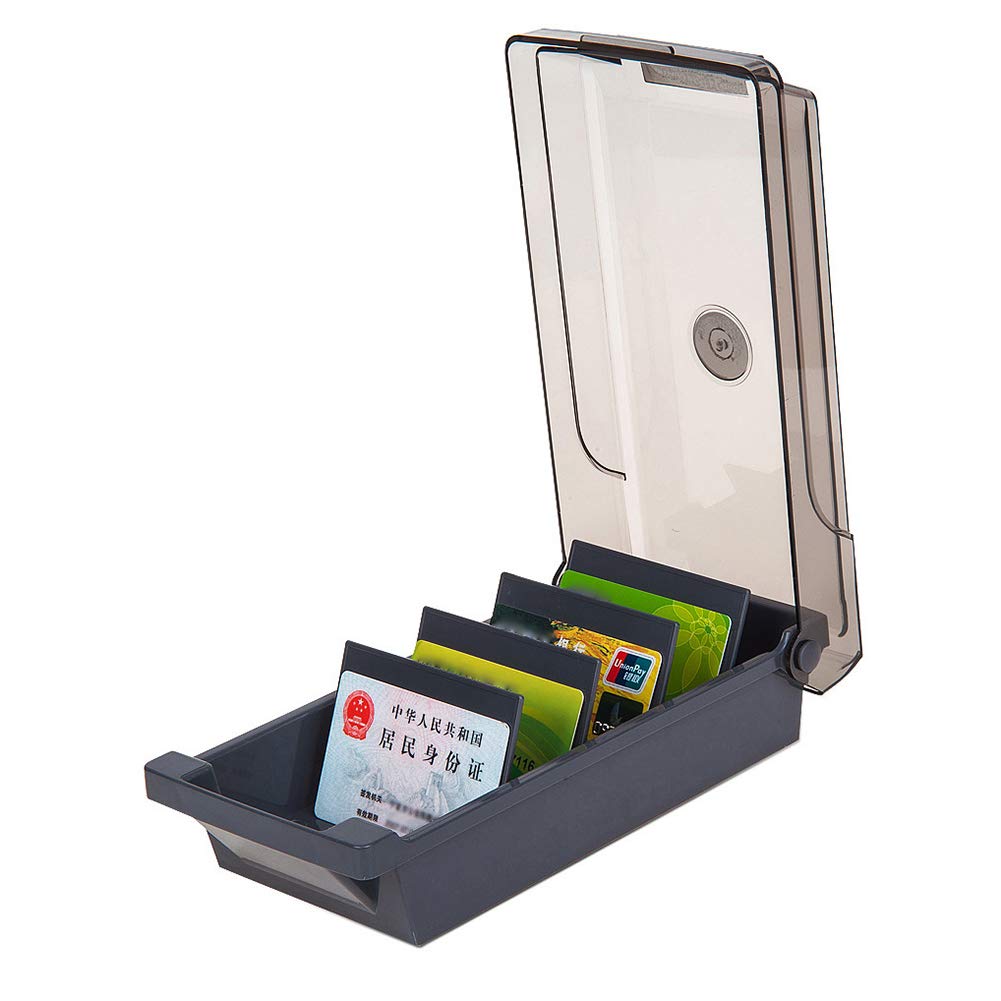 Portabiglietti Da Visita SUNSHINETEK - Scatola Organizer Con Divisori A-Z, Capacità 500 Carte - Nero - Foto 11