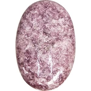 Pachamama Essentials Lepidolite Palm Stone Polished – Pocket Stone for Anxiety Healing – Meditation (Lepidolite)