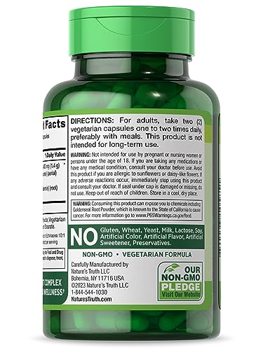 Nature'S Truth 840093105851 Echinacea Goldenseal Capsules | 1400Mg | 100 Count | Vegetarian, Non-Gmo & Gluten Free Supplement thumb #6
